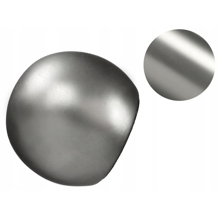 Capac ornamental pentru galerie Decorative, sfera mica, satin nichel, 19mm, 2, 5cm