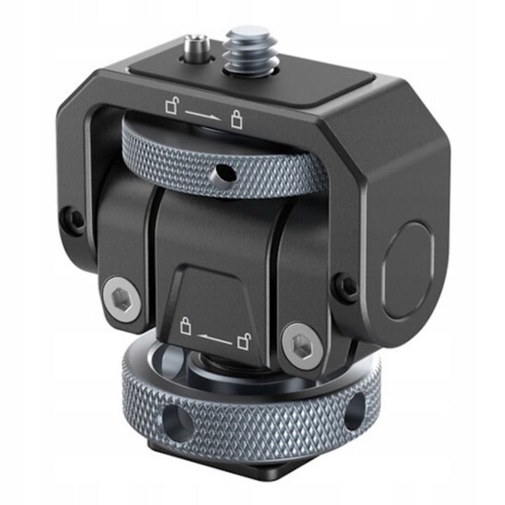 SmallRig 3809B monitor tartó, 360 fokban forgatható, 2.5kg teherbírás, alumínium, 5x7 hüvelyk
