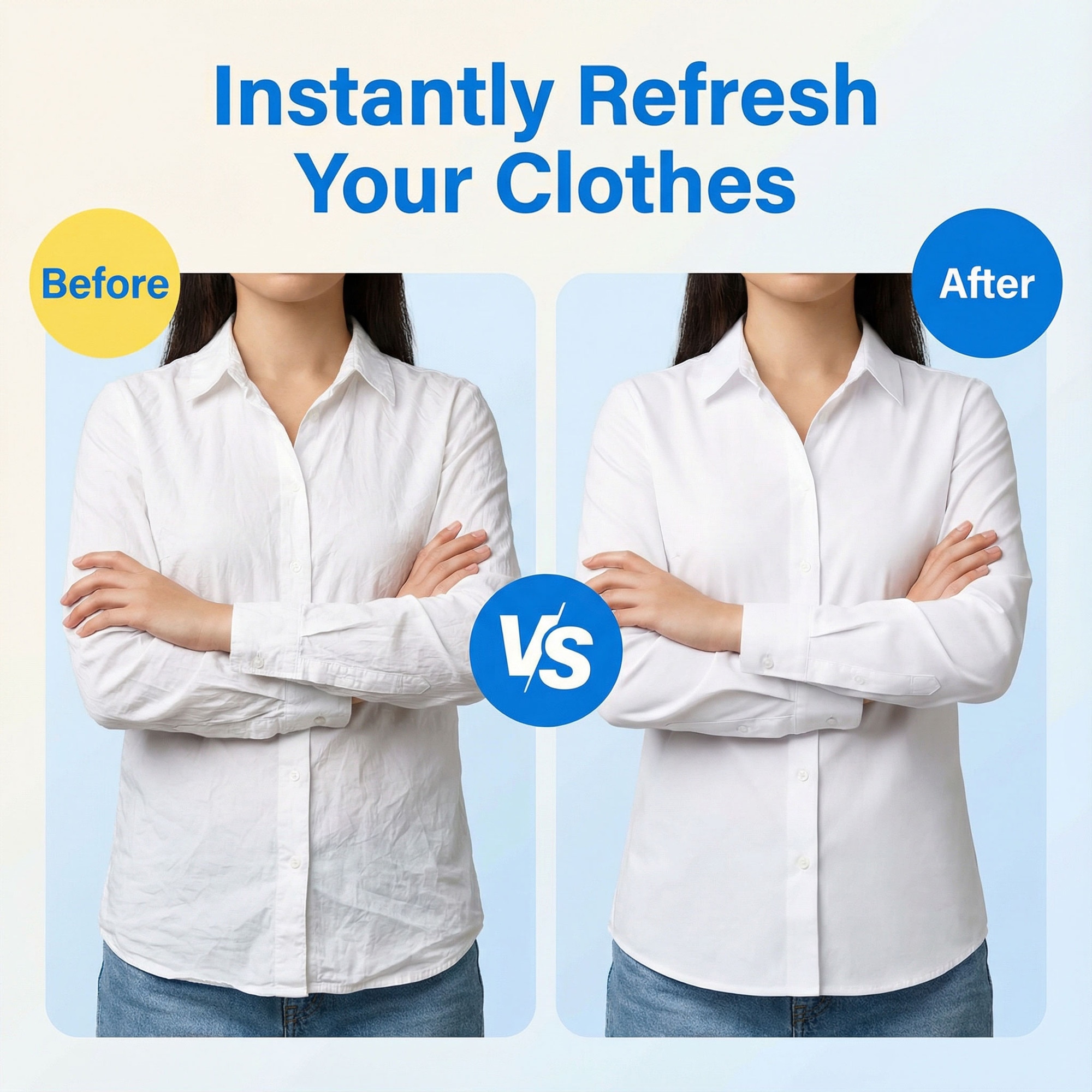 Aparat de călcat cu aburi Pinkart, 700W, rezervor 240ml, albastru