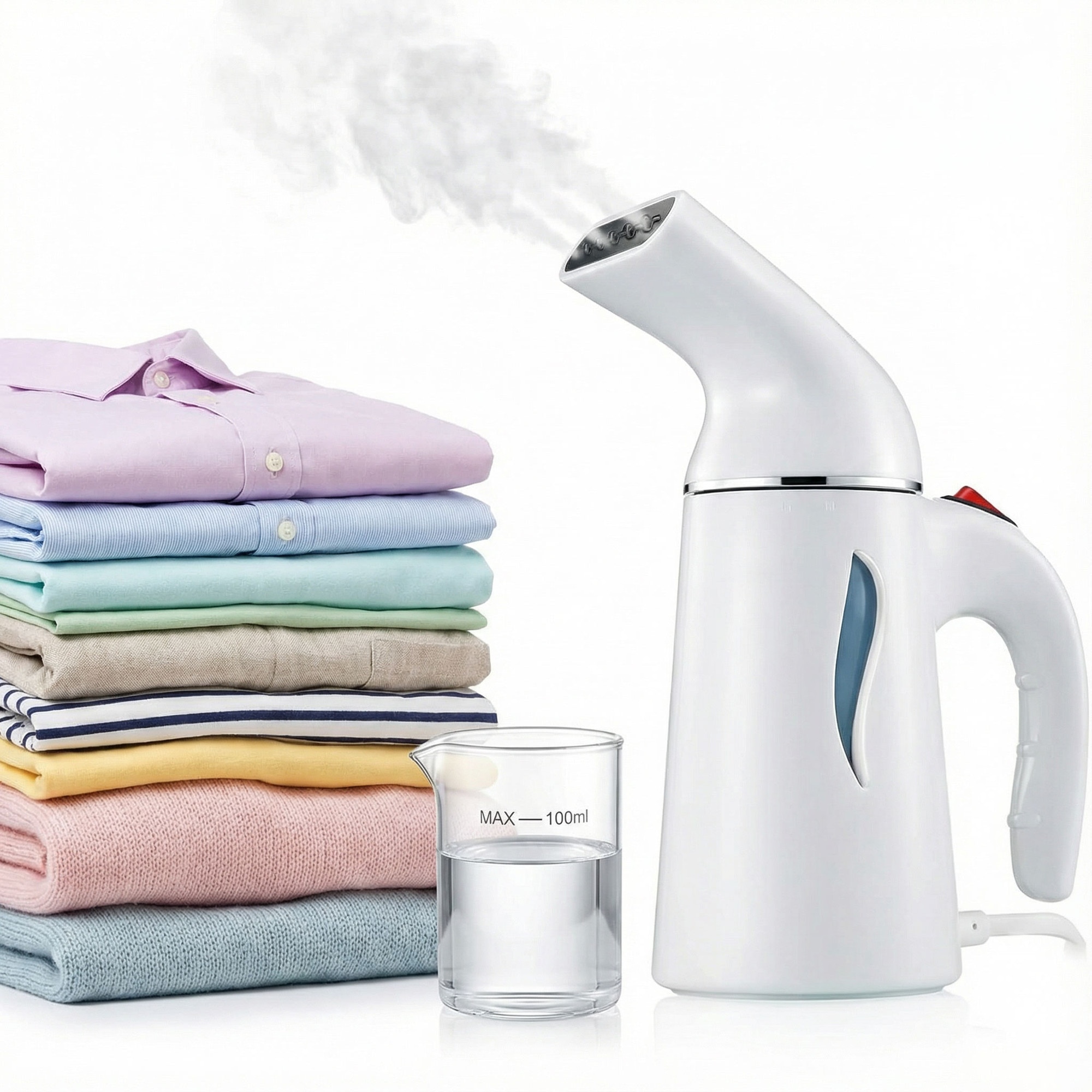 Aparat de călcat cu aburi Pinkart, 700W, rezervor 240ml, albastru