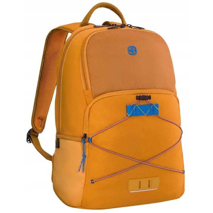 Rucsac laptop Wenger Trayl galben 15.6", buzunar tableta, 34x20x45cm