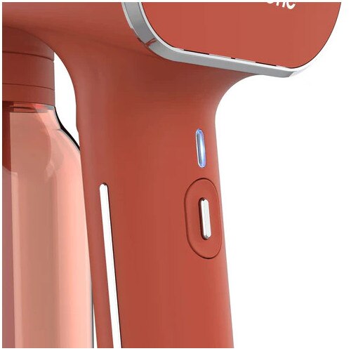 Aparat de calcat vertical cu aburi SteamOne, debit abur 30g/min, capacitate rezervor 400 ml, ideal pentru toate tipurile de material, poate fi folosit si orizontal, sistem anti-picurare, usor de utilizat, portabil, teracota