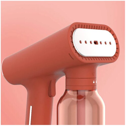 Aparat de calcat vertical cu aburi SteamOne, debit abur 30g/min, capacitate rezervor 400 ml, ideal pentru toate tipurile de material, poate fi folosit si orizontal, sistem anti-picurare, usor de utilizat, portabil, teracota