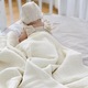 Бебешко одеяло за повиване, кърмене, кърпа, от муселин, 0-5 години, 100 х 100 см, 100% памук, супер меко, за момче или момиче, бяло