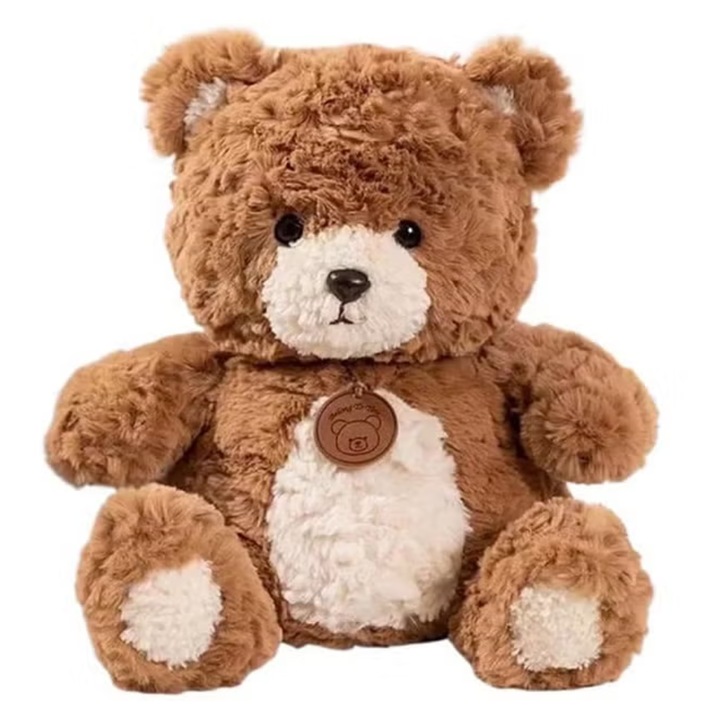 Ursulet de plus 30 cm – jucarie moale, pufoasa, cadou ideal copii si bebelusi