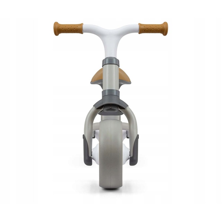 Bicicleta pentru copii Milly Mally Skippy, fara pedale, alb, roti EVA 19.5cm, greutate 2.95kg