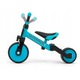 Tricicletă 3 in 1 Milly Mally, albastră, pentru copii 1-3 ani, transformabilă în bicicletă de echilibru, suportă până la 25 kg