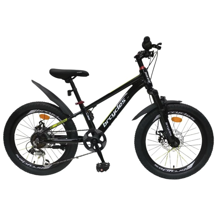 Велосипед BR A2002 алуминиева рамка 20 инча със 7 скорости, Shimano Черен