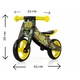Bicicleta fără pedale 2 în 1 Milly Mally, lemn de mesteacăn, negru-galben, 1-4 ani