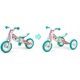 Triciclu/Bicicleta Fuga Milly Mally Look 3-in-1 din Lemn, albastru, 18 luni-25 kg, sezut reglabil