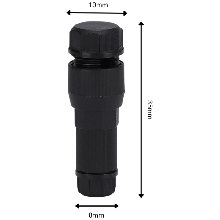 Conectori electrice fara unelte, set de 10 bucati, pentru cabluri 0.5-2.5mm, negru