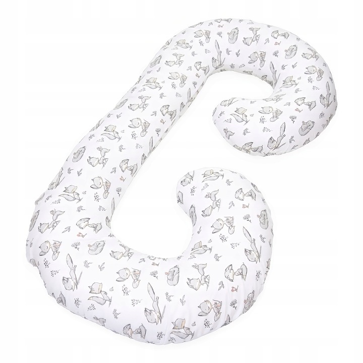 Perna gravida tip C Kerstin, bumbac 100%, hipoalergenica, 120x60cm
