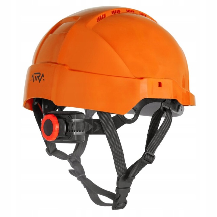 Casca de protecție Protekt ATRA 10V, portocalie, ventilată, ABS, 51-63 cm