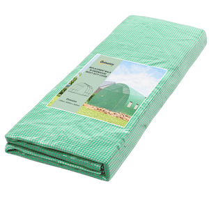 Prelata de Sera Outsunny, PE, 6 feronerie, usa rulanta, verde, 3x3x2m
