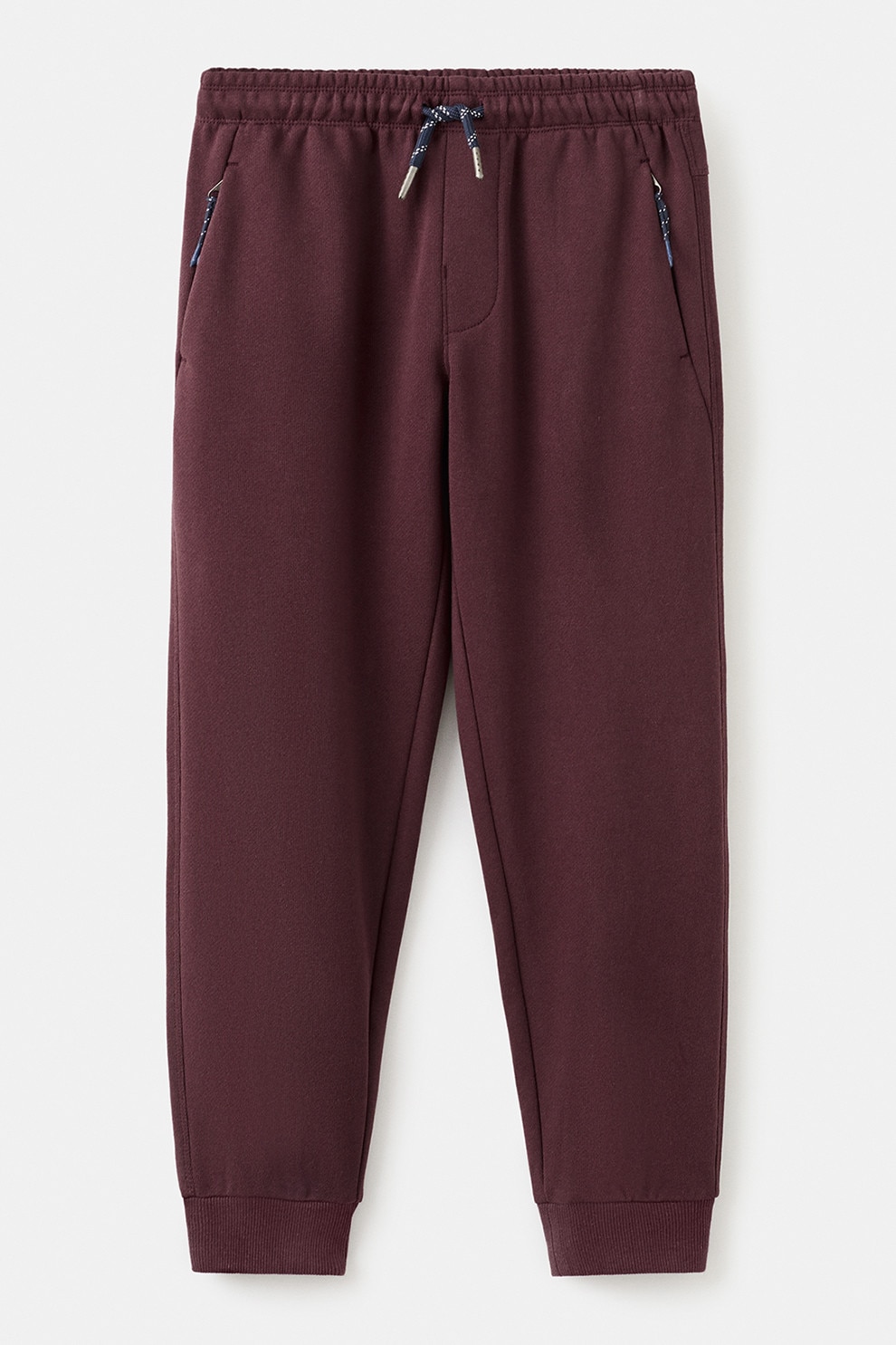 Mango, Pantaloni de trening cu snur si buzunare laterale, Maro cognac, 140 CM
