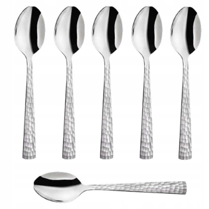 Set 6 Lingurițe Amefa Felicity, Oțel Inoxidabil, Fără Nichel, Argintii, 13, 3cm
