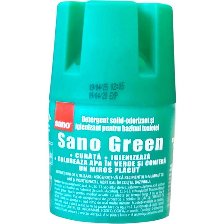 Sano Green szilárd WC illatosító, higiénizáló, fenyő illatú, 900 használat