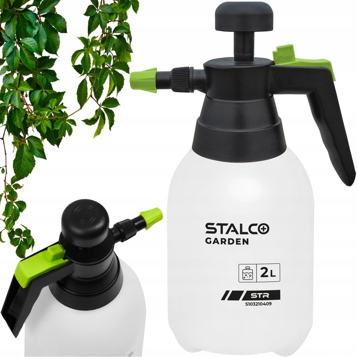Stropnică manuală de presiune, Stalco, 2L, duză reglabilă, plastic HDPE