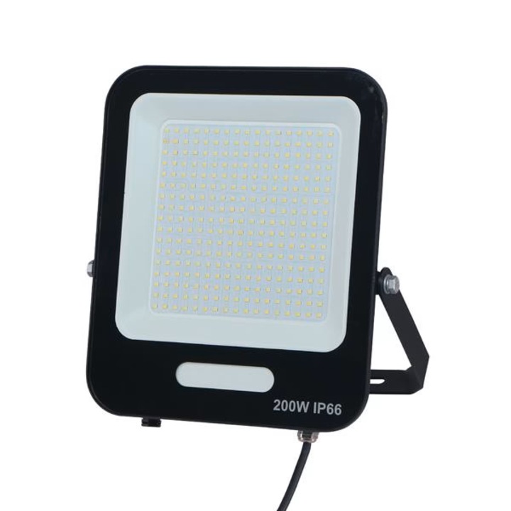 Proiector EUROLAMP cu LED-uri SMD 200W, 24000lm NEGRU IP66 160-265V, lumina alba 4000K, PLUS