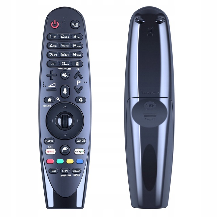 Univerzális távirányító, TechTell, LG Smart TV-hez, Netflix és Prime Video funkciókkal, programozás nélkül