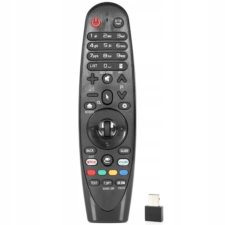 Telecomanda pentru TV LG AN-MR18BA, functie scroll, fara functie vocala, negru