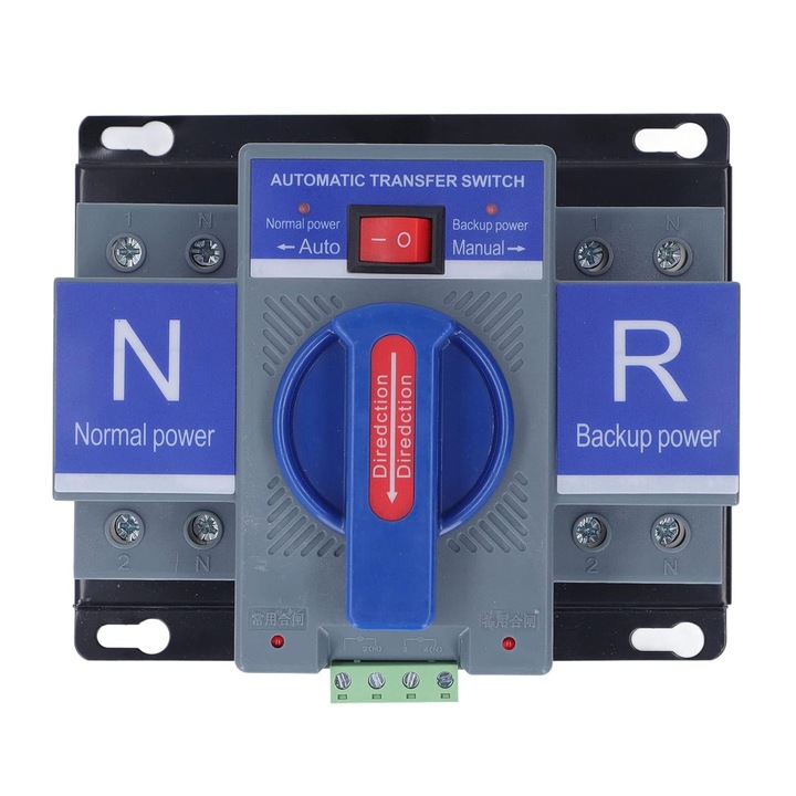 Comutator de transfer automat retea sau sursa auxiliara ATS 2P 220V 63A