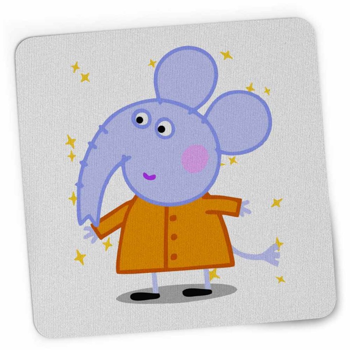 Mousepad Elefantul Edmond Purcelusa Peppa Pig CoolTrend, 21x19cm