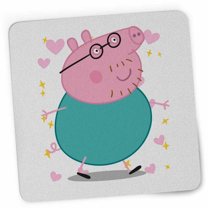 Mousepad Tata Purcelusa Peppa Pig Pepa CoolTrend, 21x19cm