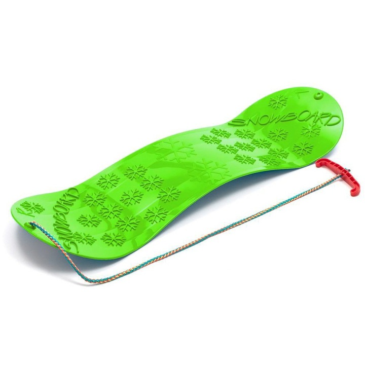 Placa Snowboard, 72x22cm, Maner, Plastic, Verde