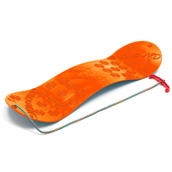 Placa Snowboard, 72x22cm, Maner, Plastic, Portocaliu