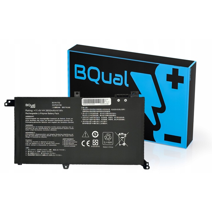 Baterie laptop BQual 3600mAh 41Wh 11.4V compatibila cu ASUS VivoBook S14