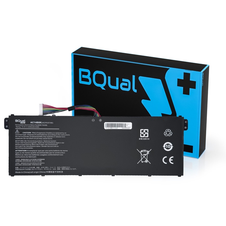 Baterie laptop BQual PRO 2200mAh 14.8V, litiu-polimer, compatibila cu Acer