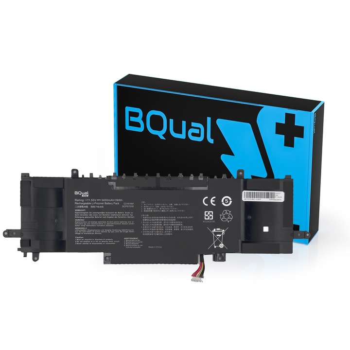 Baterie laptop BQual PRO compatibila cu Asus Zenbook 14 FLIP 14 UX434, capacitate reala, durabilitate mare, 10.8V