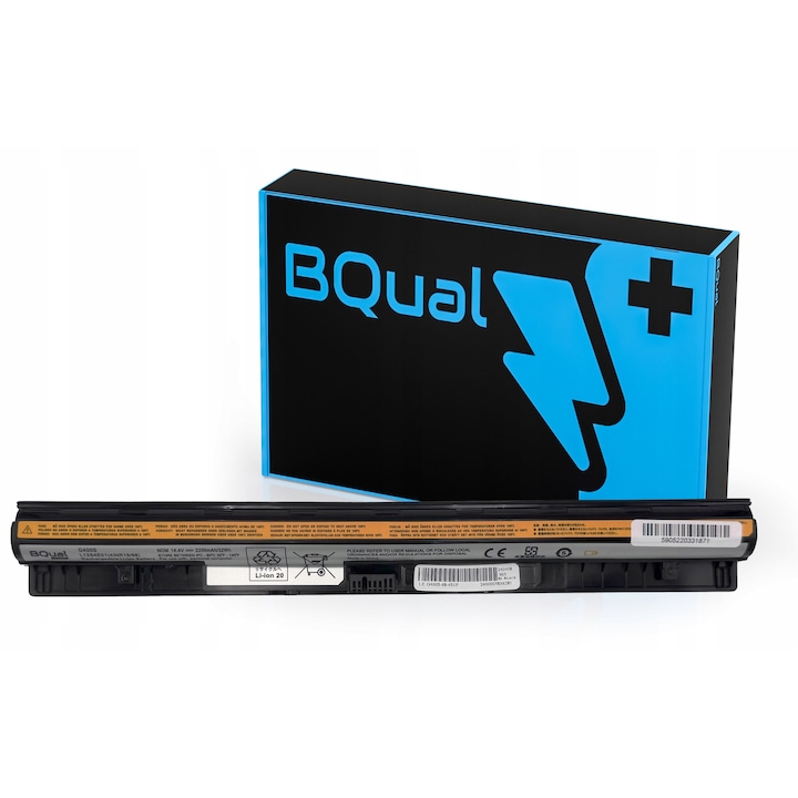 Baterie laptop/Acumulator BQual BA117 (L12M4E01), Li-ion 2200mAh (23Wh), 14.4V, Zamiennik compatibil cu Lenovo G40/G50/G70/G500s/Z50/Z710, Negru, 1 bucata