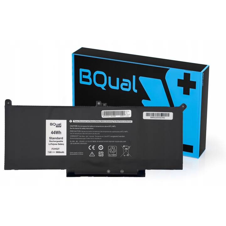 Baterie laptop BQual PRO 5800mAh 7.6V compatibila cu Dell Latitude 7280 7290 7380 7390 7480 7490