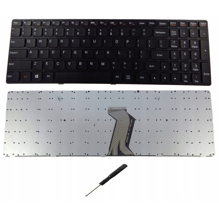 BQual laptop billentyűzet Lenovo IdeaPad G500 G505 G510 G700 G710, QWERTY US, fekete, csavarhúzó készlettel
