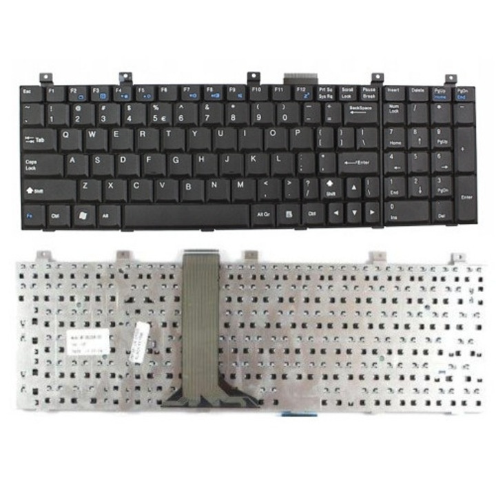 Лаптоп клавиатура BQual QWERTY US, черна, комплект с прецизна отвертка