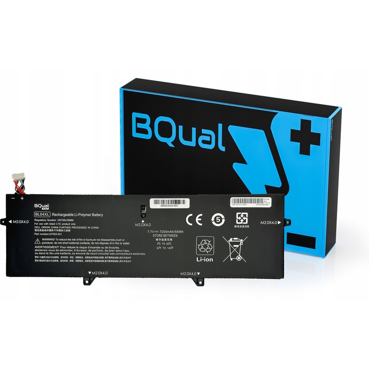 Baterie laptop BQual 7200mAh 56Wh, compatibilitate cu HP EliteBook X360 1040 G4 G5 G6, noua