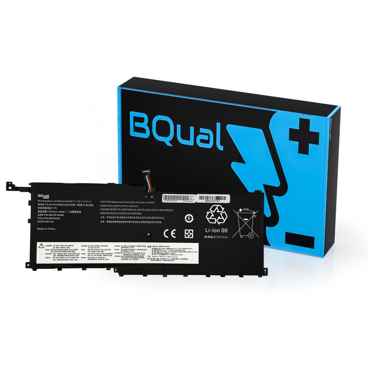 Baterie laptop BQual PRO, 3290mAh, 15.2V, pentru Lenovo ThinkPad X1 Carbon 4th Gen/X1 Yoga 1-2 Gen
