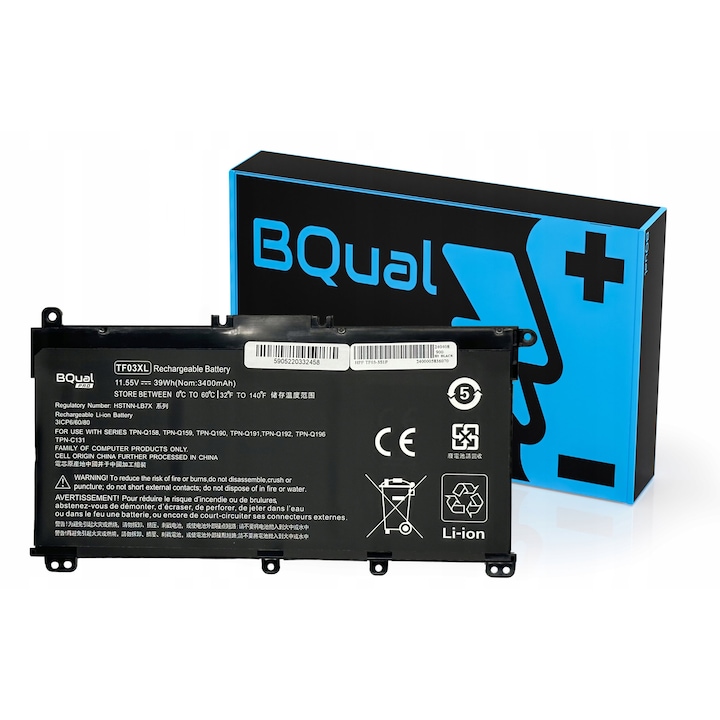 Baterie laptop BQual 3400mAh 11.55V, compatibila cu HP 14, 15, 17