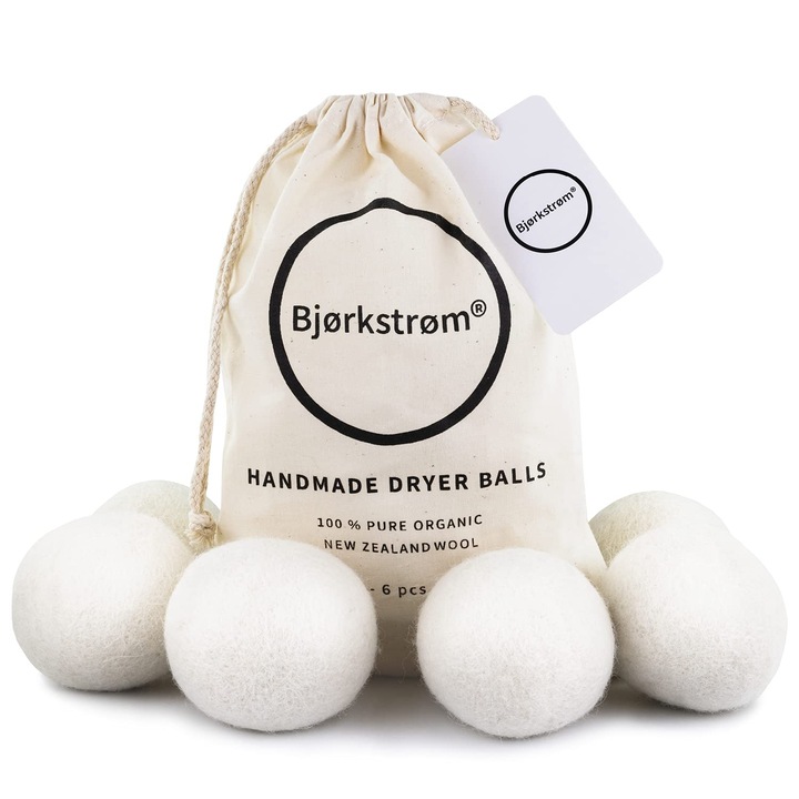 Szárítógolyók, Bjørkstrøm, 100% juhgyapjú, 6 darabos készlet