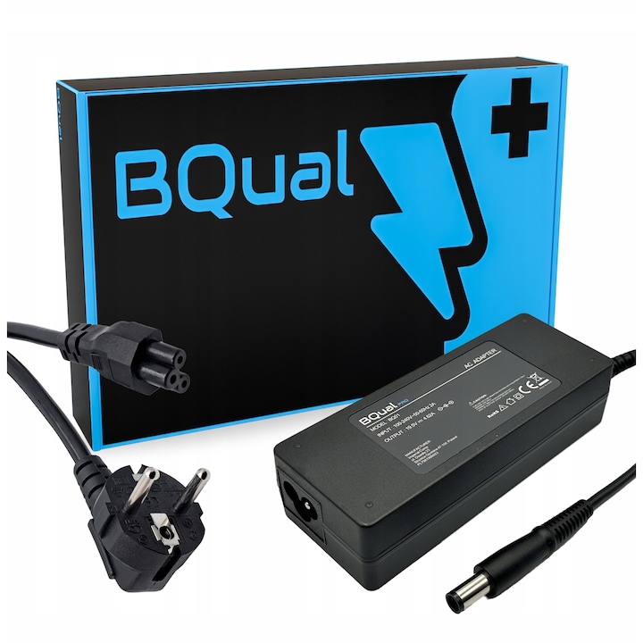Incarcator laptop BQual 19.5V 4.62A 90W cu mufa 7.4-5.0mm, set cu cablu de alimentare