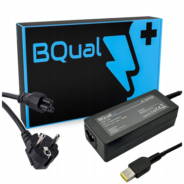 Incarcator laptop BQual PRO 20V 3.25A 65W Slim Tip, cu cablu inclus