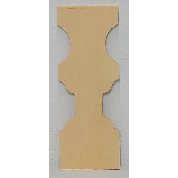 Element panou superior terasa, MJAK 1.2-09, lemn natur,380x138x18mm