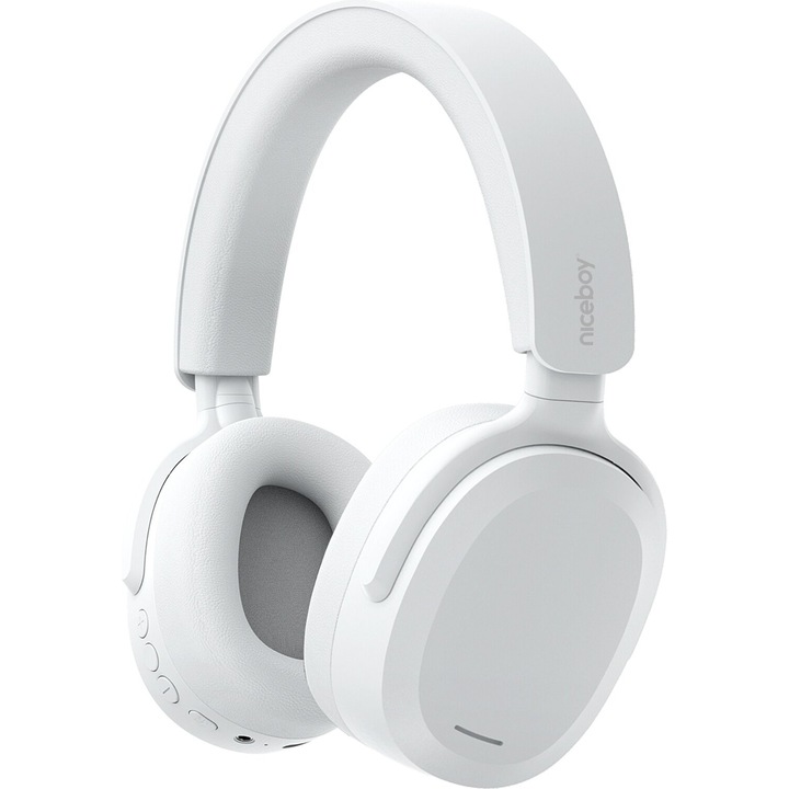 Căști wireless Niceboy Sora, over ear, alb