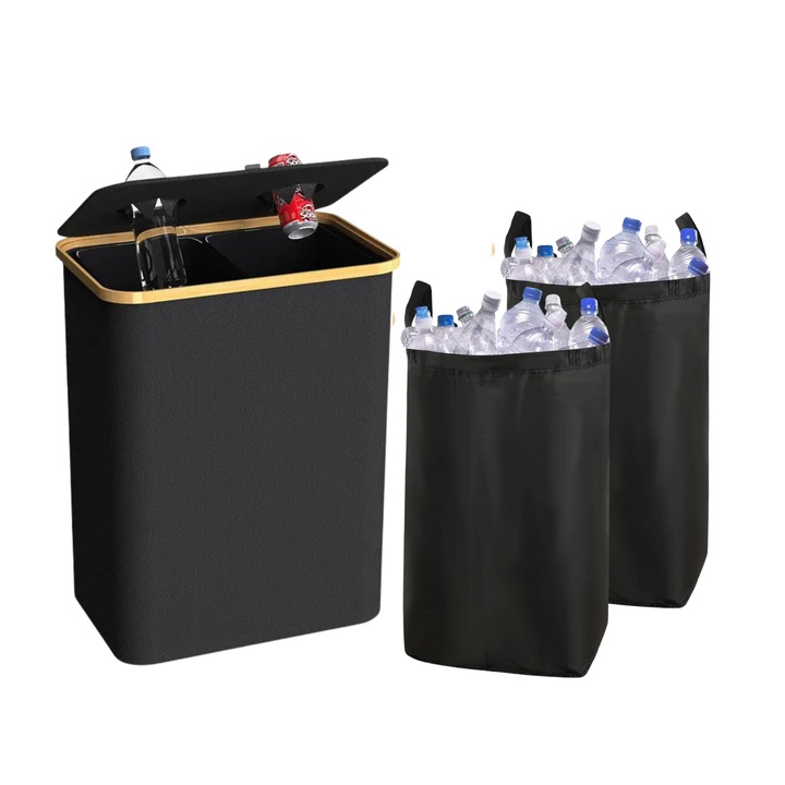 Szemeteskosár, 30 l, vízálló, palackokhoz és dobozokhoz, Solvva