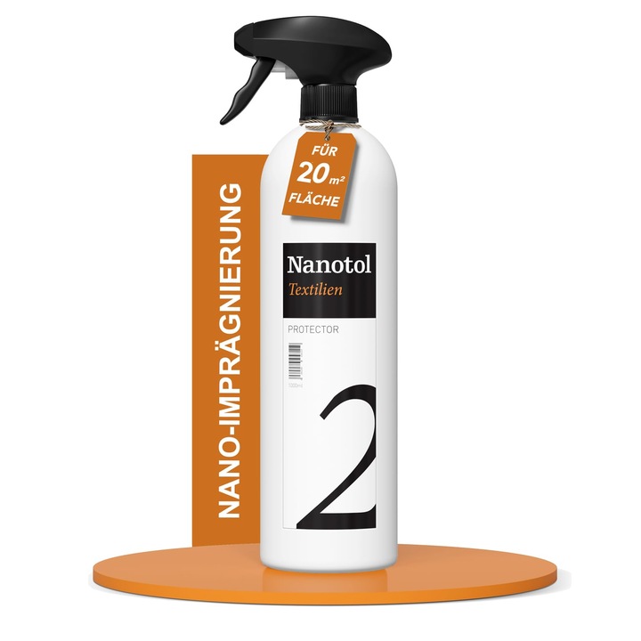 Nanotol textilápoló spray, 300ml, vízálló védelem, többszínű