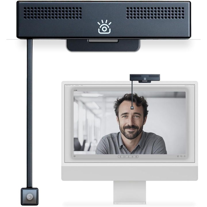 Уеб камера 4K HD iContact, вграден микрофон, затвор за поверителност, plug & play, USB