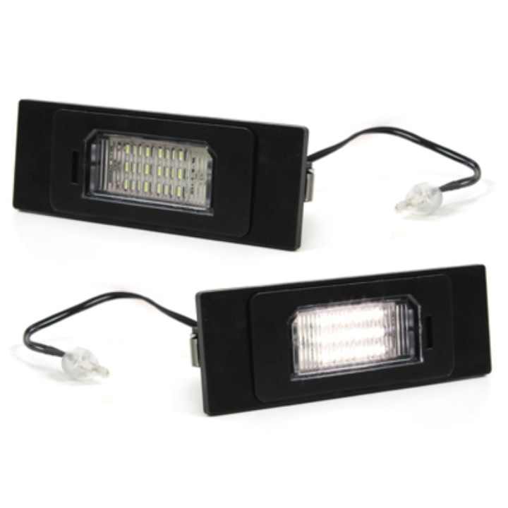 Lampa LED KITT pentru plăcuțe de înmatriculare, 18 LED-uri, alb pur, set 2 bucati