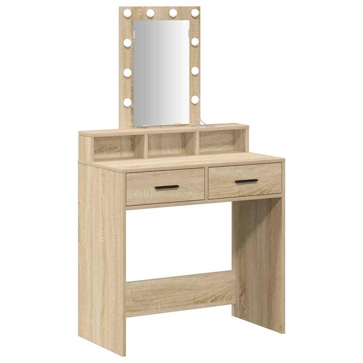 Masa de Machiaj vidaXL, cu sertar Maro 79 x 41 x 140 cm Lemn compozit
